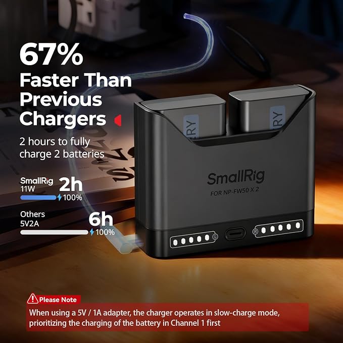 SMALLRIG NP-FW50 Camera Battery Set - Image 3