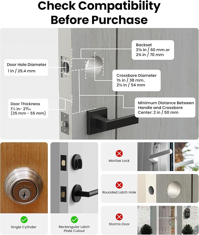 Lockin Veno Go - Smart Lock - Palm Vein Keyless Entry Door Lock - 5 Unlock - Image 8