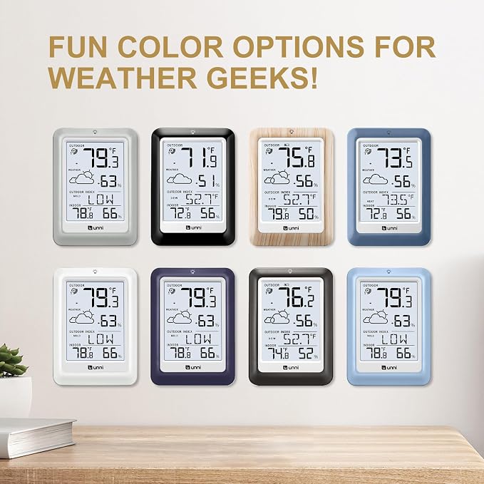 Indoor Outdoor Thermometer Wireless Weather Station, Temperature Humidity - Image 8