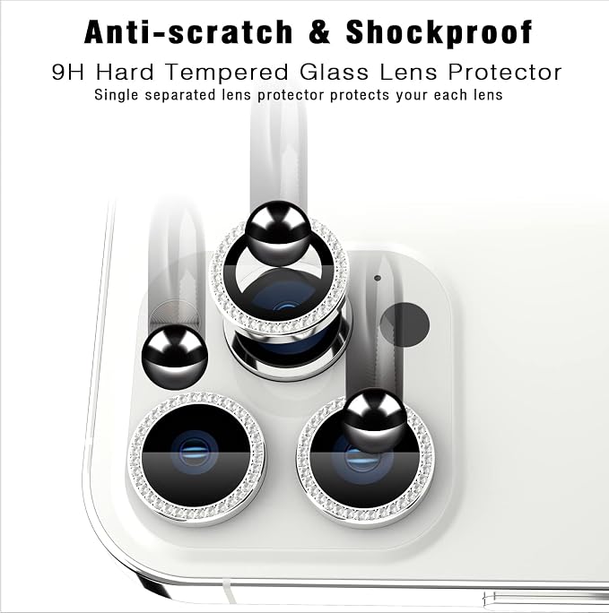 Bling Diamond Individual Camera Lens Protector - Image 5
