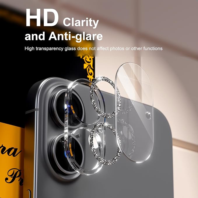 for 6 Pack iPhone 17 / iPhone 16 / iPhone 16 Plus Camera Lens Protector 9H - Image 7