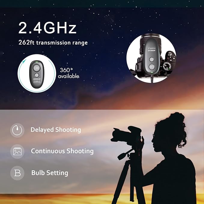 AODELAN Wireless Shutter Release Remote Control - Image 3