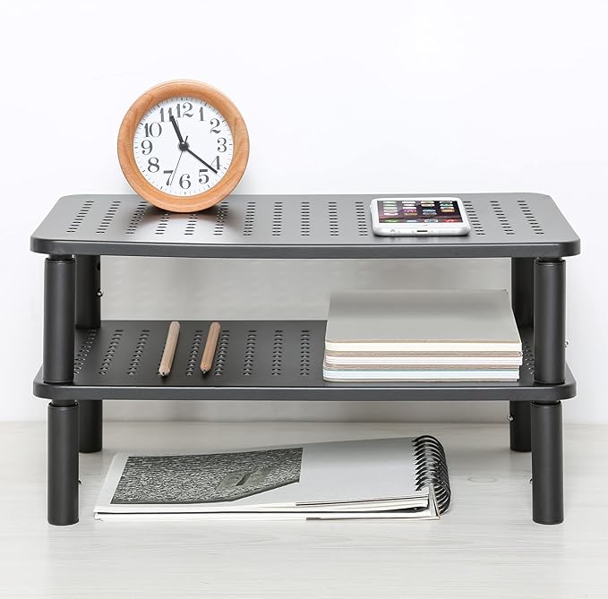 LOTEYIKE TV/Monitor Riser Desktop Stand, Flat Screen, Sturdy Metal Laptop - Image 6
