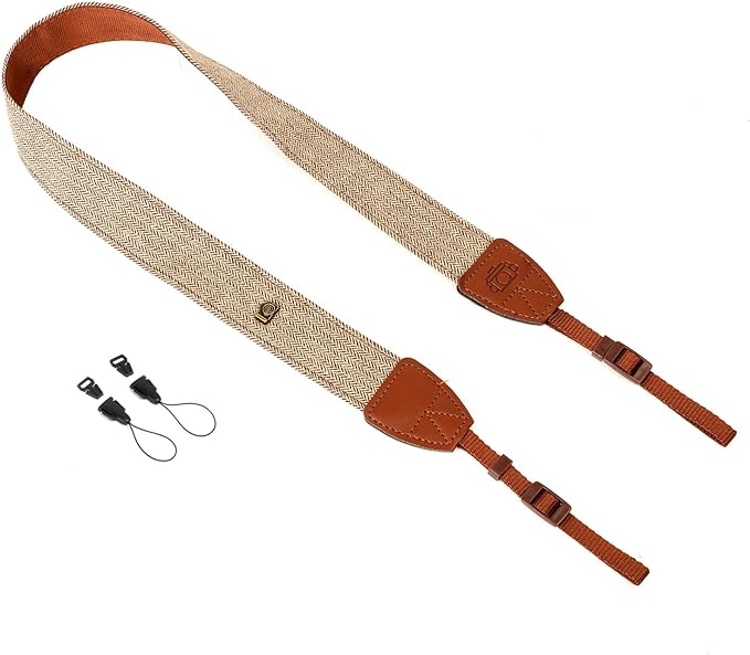 Camera Strap Canvas Brown Shoulder Strap - Image 5