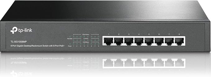 TP-Link 8 Port Gigabit PoE Switch | 8 PoE+ Ports @126W | Plug & Play | Limited by TP-Link