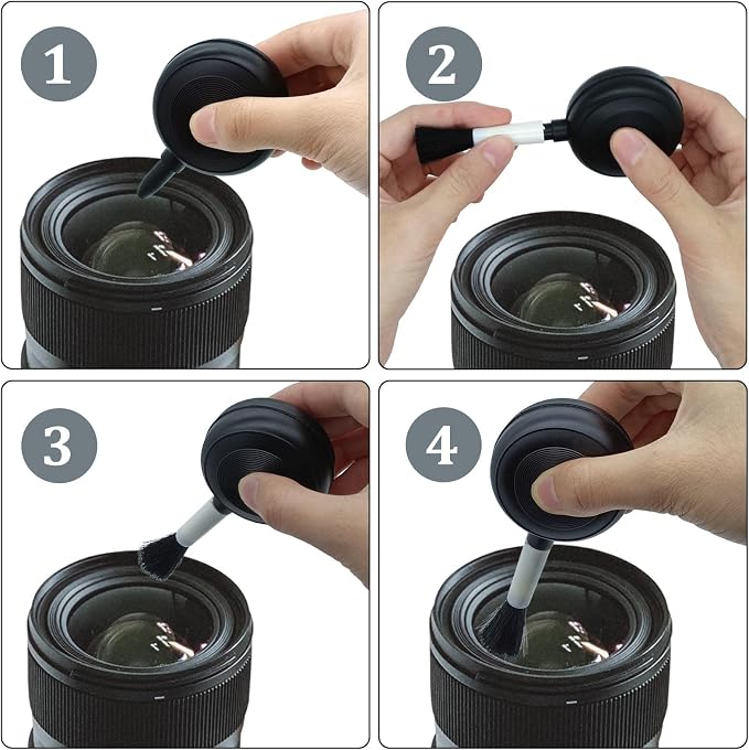 Lens Cleaning Kit Contains 2 Pcs Rubber Rocket Air Blower Duster, Lens Cleaning - Image 4