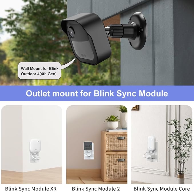 Wall Mount for Blink Outdoor 4th Gen and 3rd Gen, 4 Pack Weatherproof - Image 5