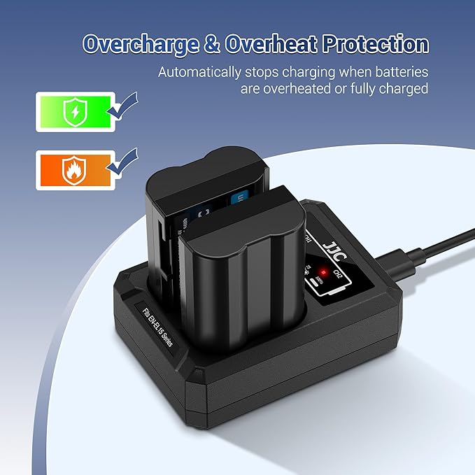 JJC EN-EL15 Battery Charger USB Dual Slot - Image 6