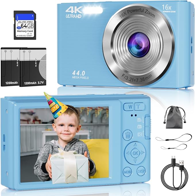 Digital Camera, FHD 4K Digital Camera by CEYE