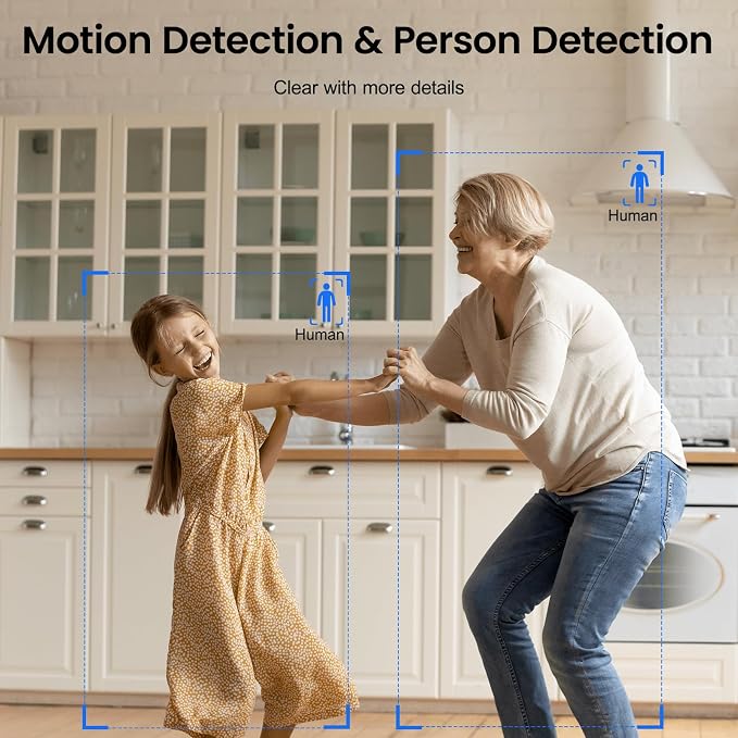 INFIYA 2K Indoor Camera-One-Touch Call Baby/Elderly Monitor Pet Camera 360° PTZ - Image 6
