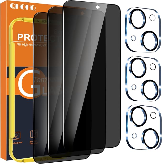 QHOHQ 3 Pack Privacy Screen Protector by QHOHQ