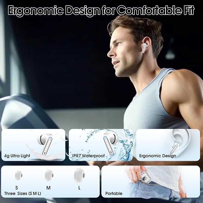 Csasan Ai Translation Earbuds Real Time, 3-in-1 Buletooth 5.3 Translator Earbuds - Image 8