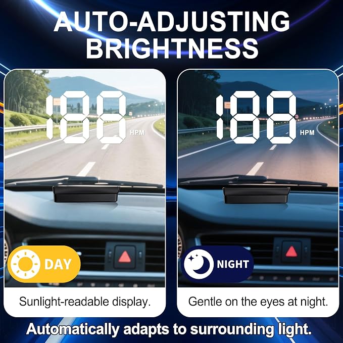 Amiss Heads Up Display for Cars, Digital HUD Speedometer for Automotive - Image 6