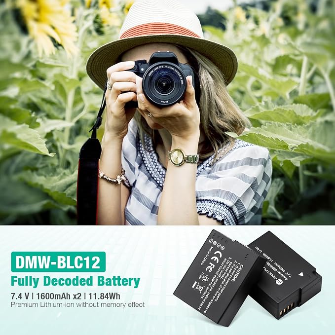 FirstPower DMW-BLC12 DMW-BLC12PP Battery and Dual Slot Charger - Image 2