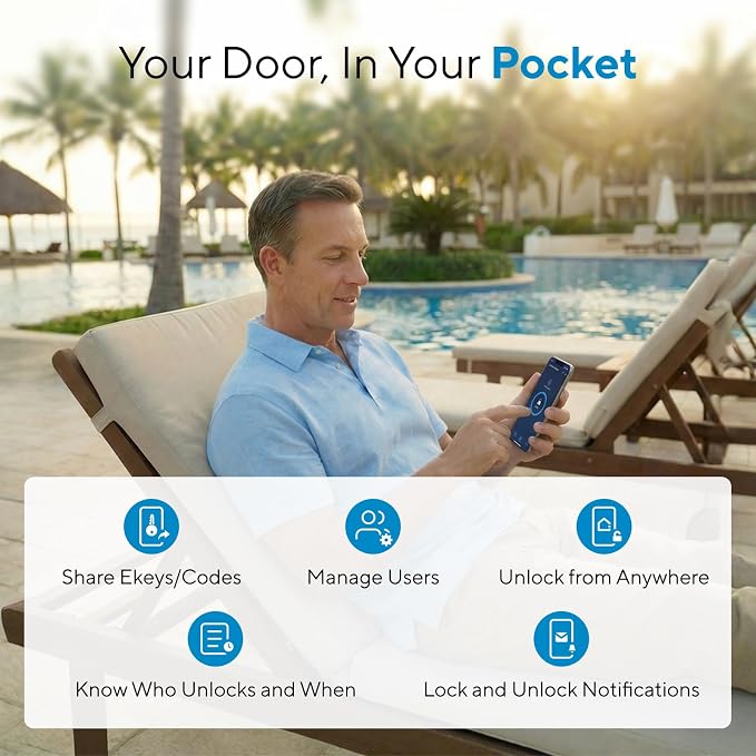 ULTRALOQ Bolt NFC Smart Lock, Tap to Unlock - Image 4