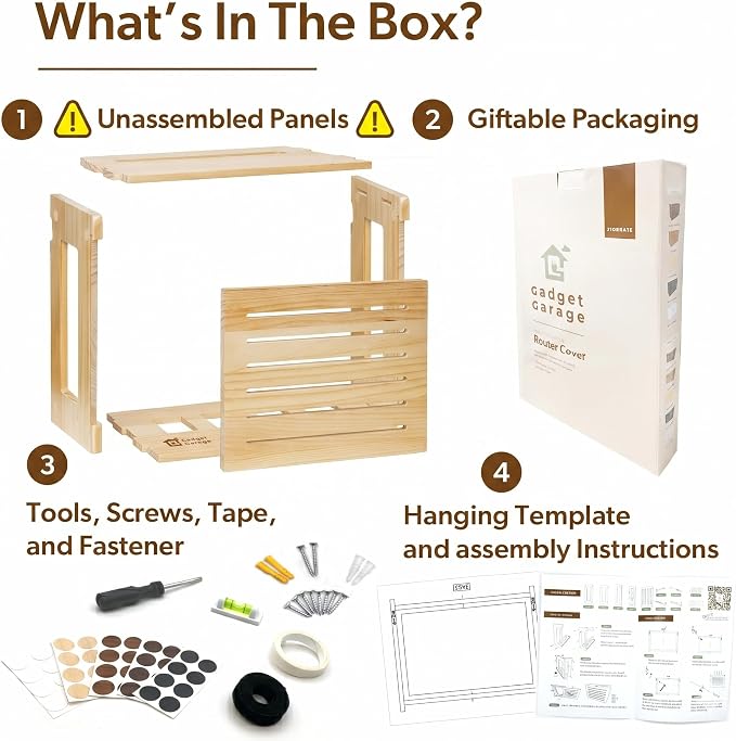 Wooden WiFi Router Storage Box - Image 4