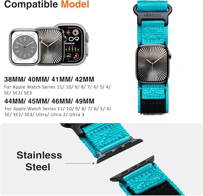 Nereides Compatible with Apple Watch Series 11 Band Series - Image 4