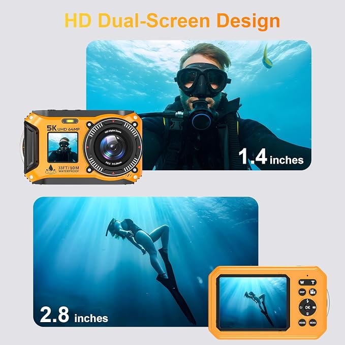 5K Underwater Camera 33FT Waterproof Camera - Image 5