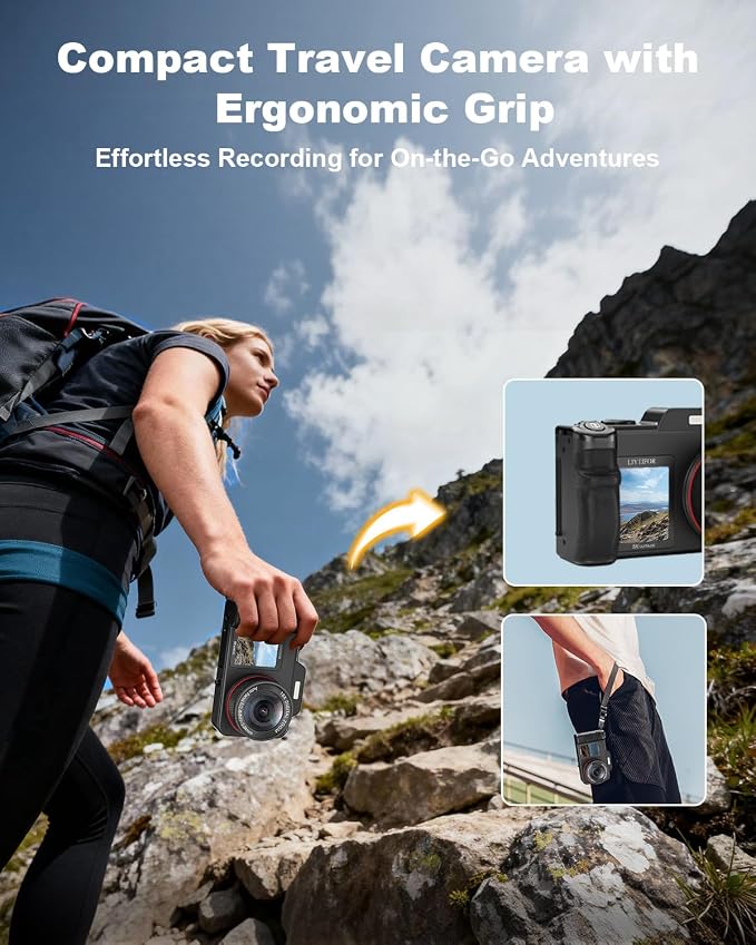 5K-Digital-Cameras for Photography: 2026 Upgrade 80MP 3.5"+2" Dual Screen for - Image 5