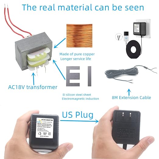 Doorbell Power Adapter 18V500MA Video doorbell Transformer - Image 5