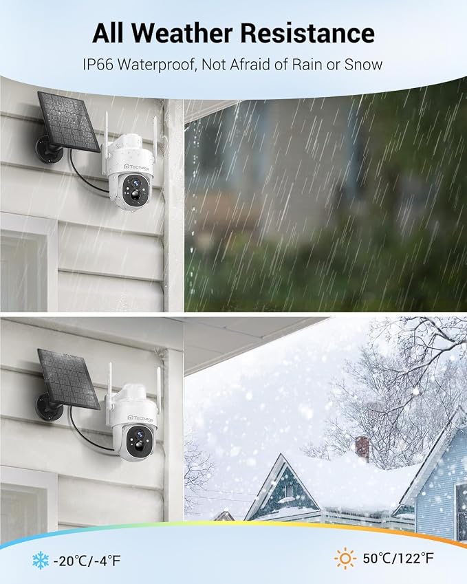 Solar Security Cameras Wireless Outdoor, 2K WiFi Cameras - Image 8