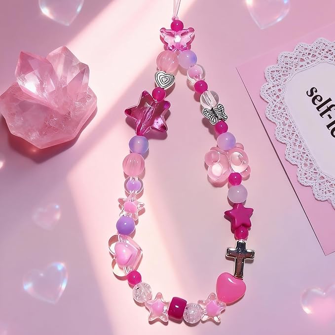 Beaded Camera Wrist Strap Cute Digital Camera Charm Lanyard, Phone Wristlet - Image 2