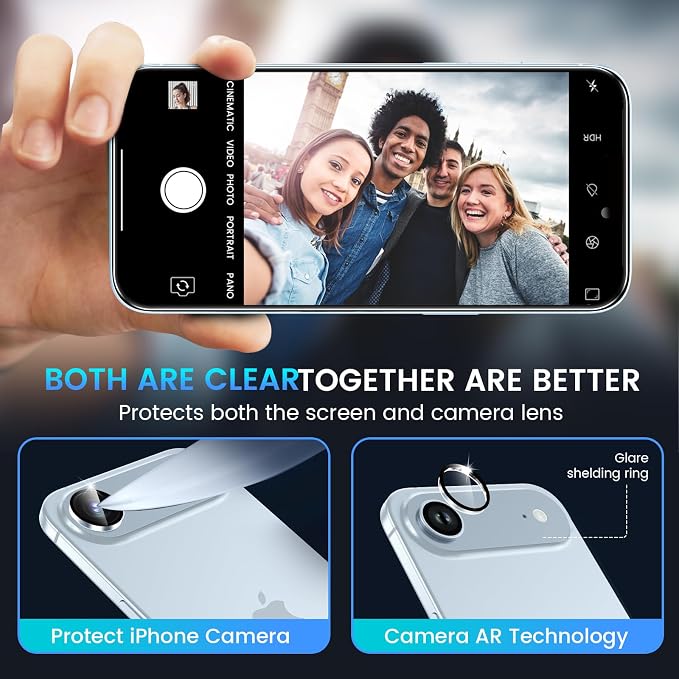 Fotbor Compatible for 3 Pack iPhone Air Screen Protector - Image 5