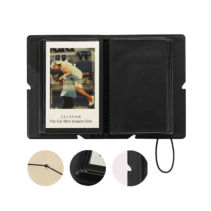 Mini Photo Album Holds 28 Pockets 2x3 Inch Pictures Fits - Image 3
