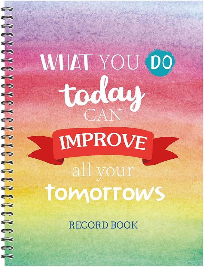 Faccito 8.3'' x 11'' Teacher Record Book 2025 Grade Book Undated Attendance by Faccito