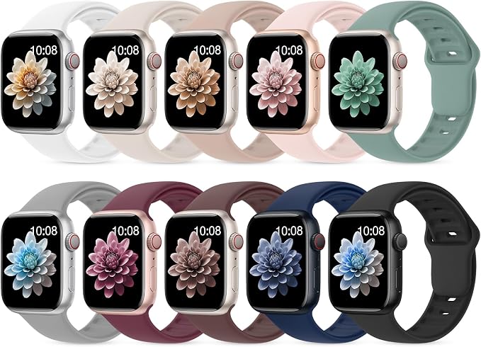 10 Pack Silicone Bands Compatible by UnleashJoyUnlockTrueLife