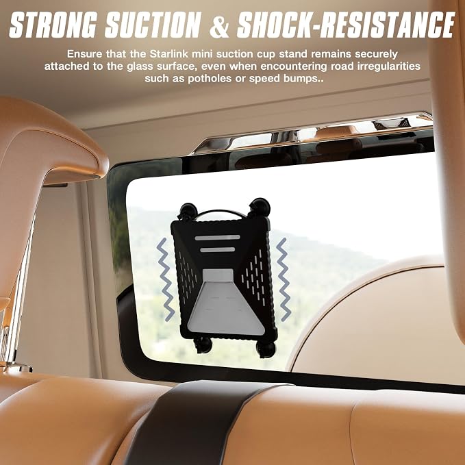ACOVE Suction Car Cup Mount for Starlink-Mini, 2-in-1 Satellite Dish Mounts - Image 7