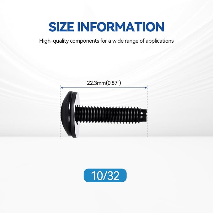 120-Pack Rack Screws 10/32 - Image 2