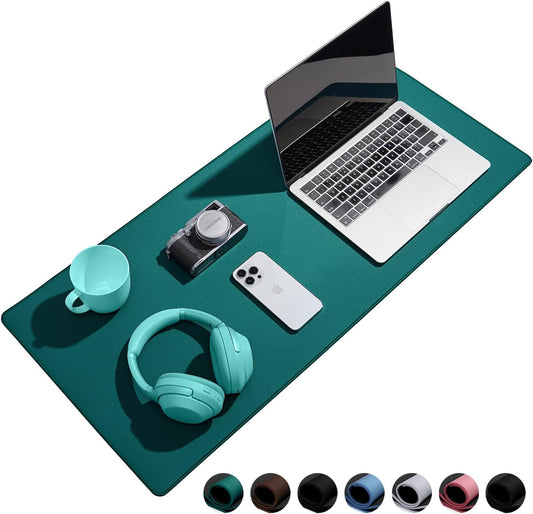 Waterproof Large Gaming Mouse Pad with Durable Stitched Edges, Non-Slip Rubber Base, Grainy Jacquard Mouse Mat Desk Pad for Home Office Gaming, 31.5"x11.8"x0.12", Green