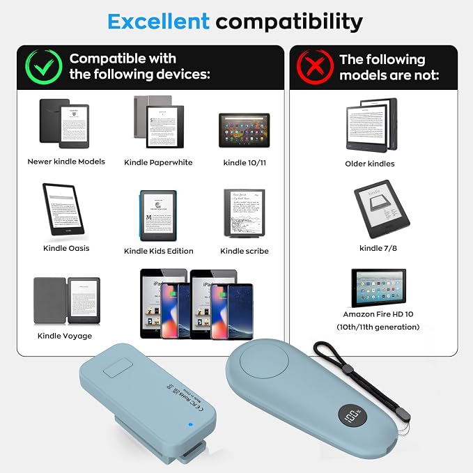 RF Remote Control Page Turner for Kindle Paperwhite Scribe Accessories - Image 7