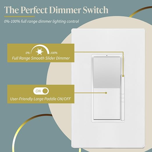 TOPGREENER Dimmer Light Switch, LED Dimmer Switches - Image 2