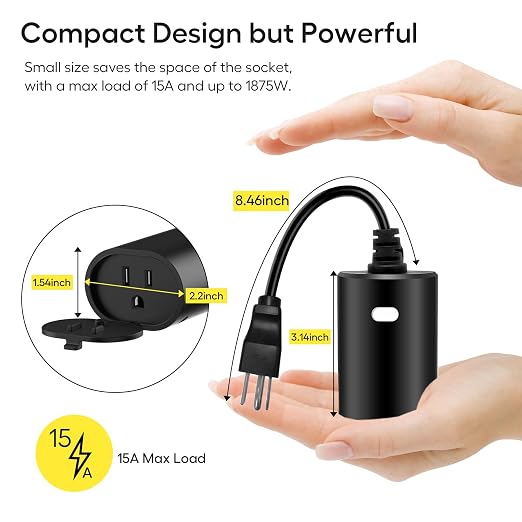 Minoston Zwave Outlet Plug, 800 Series Outdoor Z-Wave LR Smart Plug, On/Off - Image 5