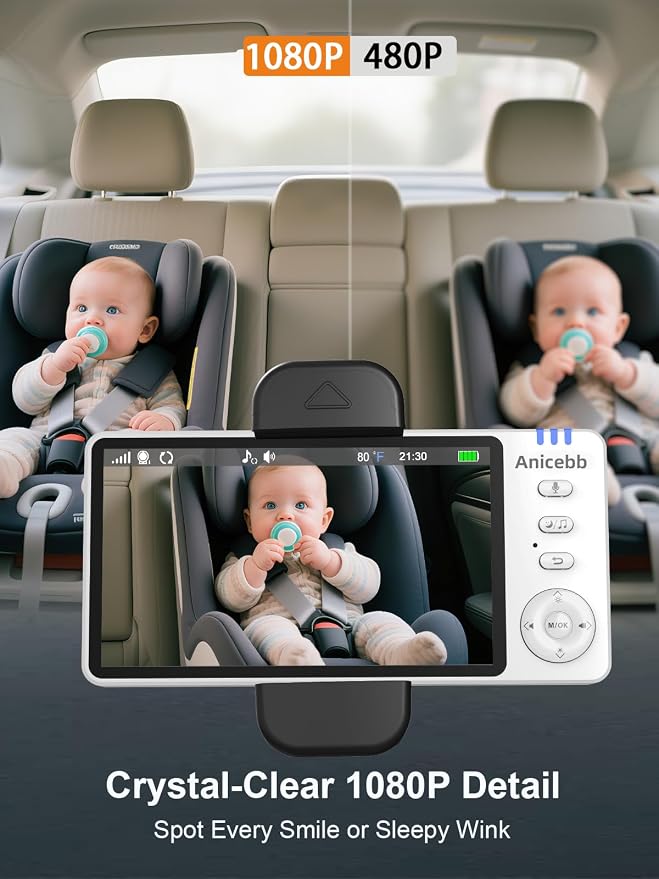 Wireless Baby Car Camera with 1080P Night Vision, Auto On/Off - Image 3