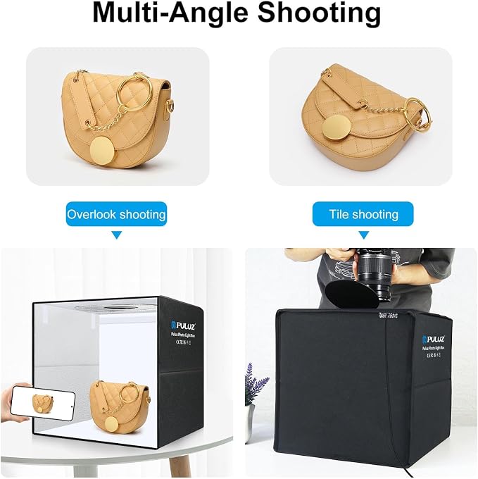 20"/50cm Light Box, PULUZ Large Photo Studio Shooting Tent 200 LED Light CRI≥90 - Image 8