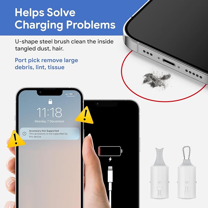 12 in 1 Phone Cleaning Kit, Airpods Cleaning Kit, Port Cleaner - Image 5