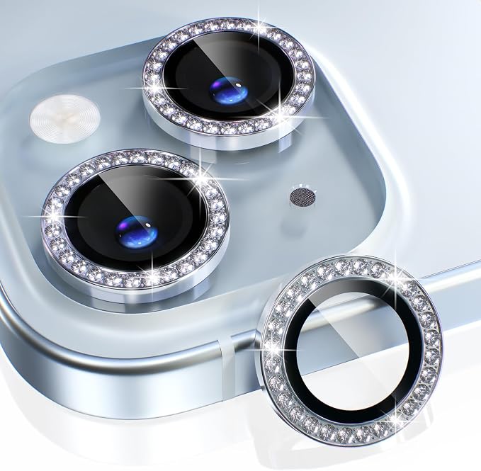 Choiche Compatible for iPhone 15 /iPhone 15 Plus Camera Lens Protector Bling by Choiche