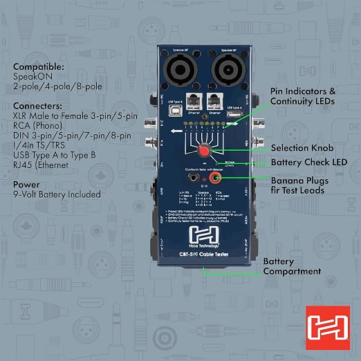 Hosa CBT-500 Audio Cable Tester - Image 7
