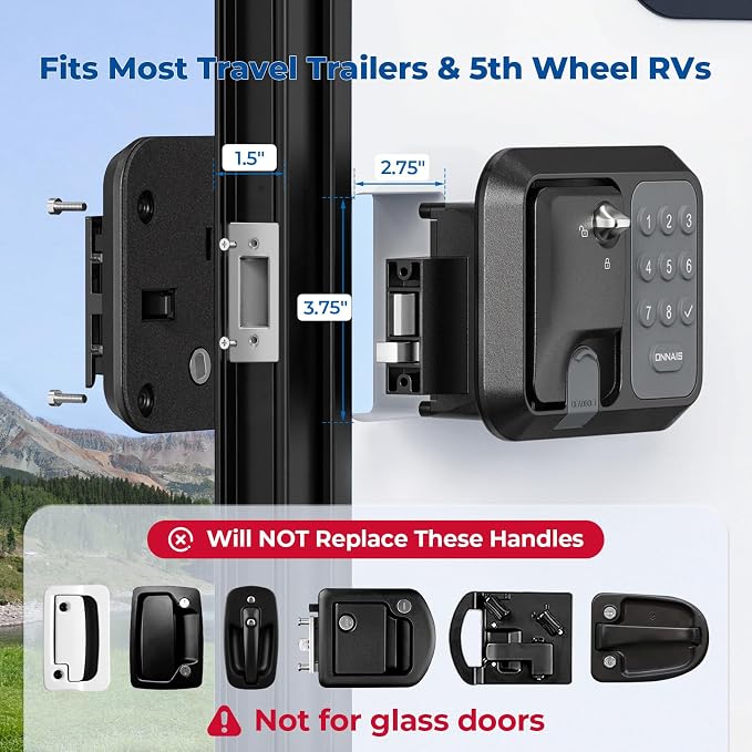 ONNAIS Full Metal RV Keyless Entry Door Lock - Image 2