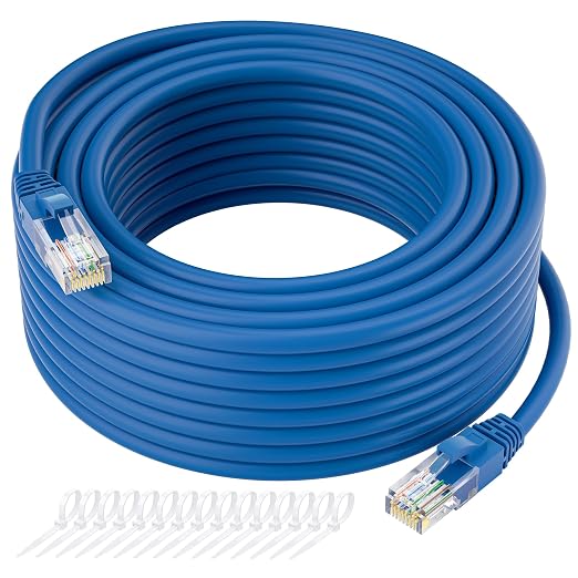 Kxable Cat5e Ethernet Cable 125 FT, Cat 5e Internet Cable, Standard RJ45 by Kxable