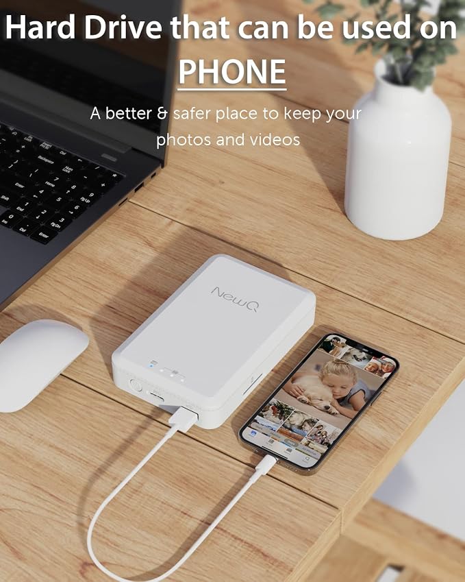 NEWQ 1TB External Hard Drive for iPhone, MacBook - Image 2