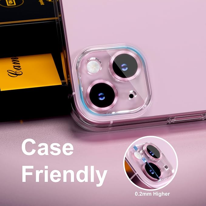 for 6 Pack iPhone 15 / iPhone 15 Plus Camera Lens Protector 9H Tempered Glass - Image 6