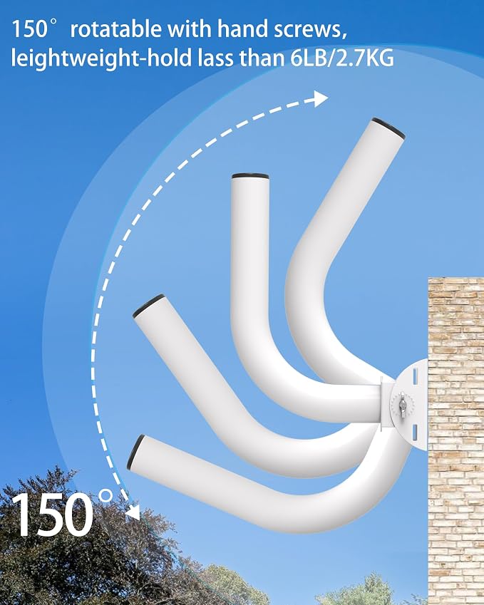 Universal Wireless Bridge Bracket, 150° Adjustable Lightweight J-Pole Mount - Image 2