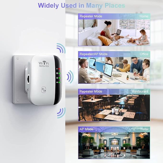 WiFi Extender, WiFi Signal Booster Up to 5000sq.ft and 50+ Devices, Internet - Image 8