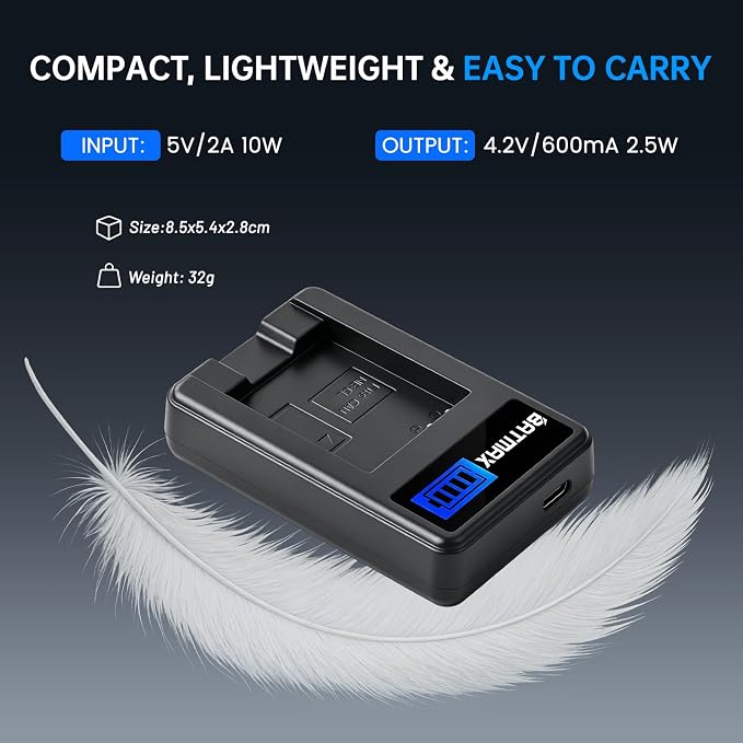 Batmax 2Pcs 1300mAh NB-6L NB-6LH Battery + LCD USB Charger - Image 7