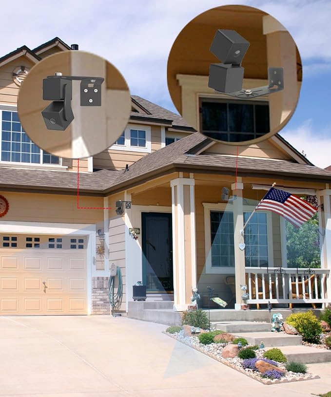 2Pack Metal Swivel Wall Mount Bracket - Image 3