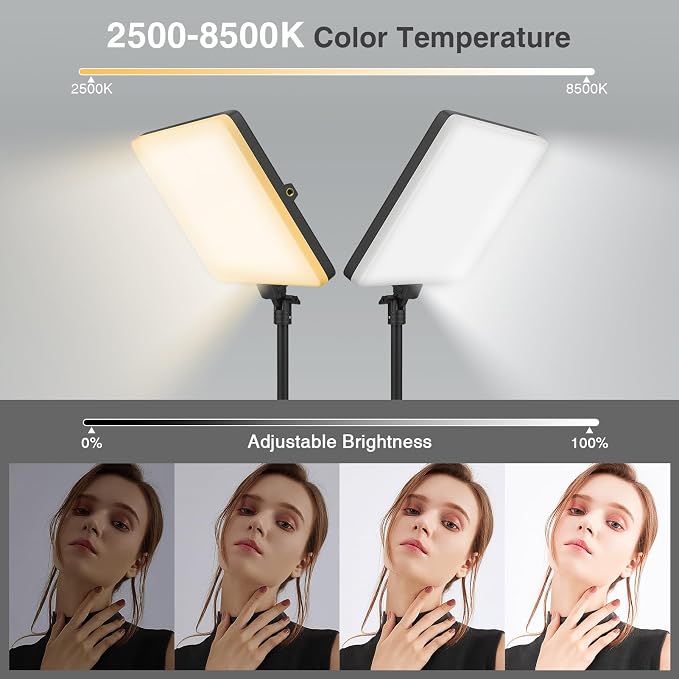 2 Pack Led Video Light Kit - Image 5